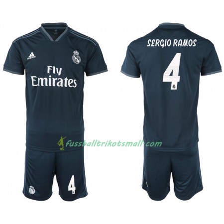 Fußballtrikots Real Madrid SERGIO RAMOS 4 Kinder 2018-2019 Kurzarm Auswärts-trikot kaufen